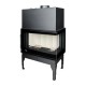 Wood Burning Fireplace UNIFLAM 860 EVO PBS with air ducts and air supply, right side, 15kW |  |  |