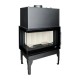 Wood Burning Fireplace UNIFLAM 860 EVO PBS with air ducts and air supply, left side, 15kW |  |  |