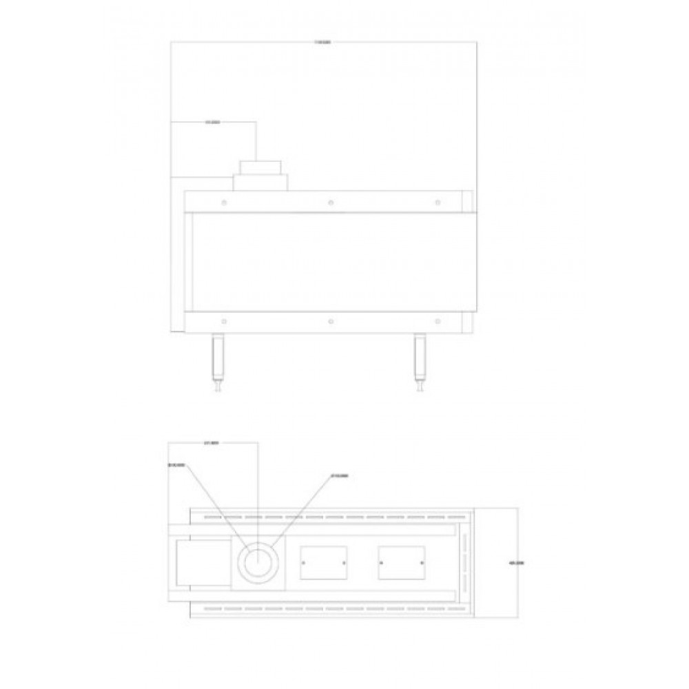 Gas fireplace Balkan Energy GAS 3SIDE 100, 8.2kW - 10.2kW | Gas fireplaces |  |