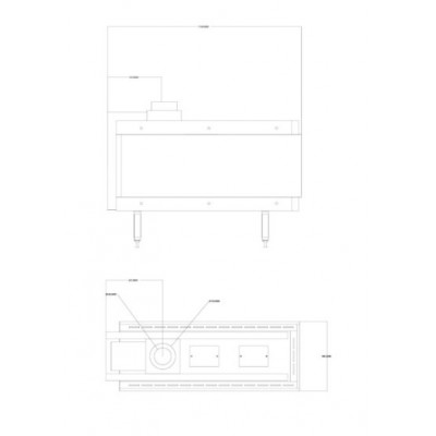 Gas fireplace Balkan Energy GAS 3SIDE 100, 8.2kW - 10.2kW - Gas fireplaces