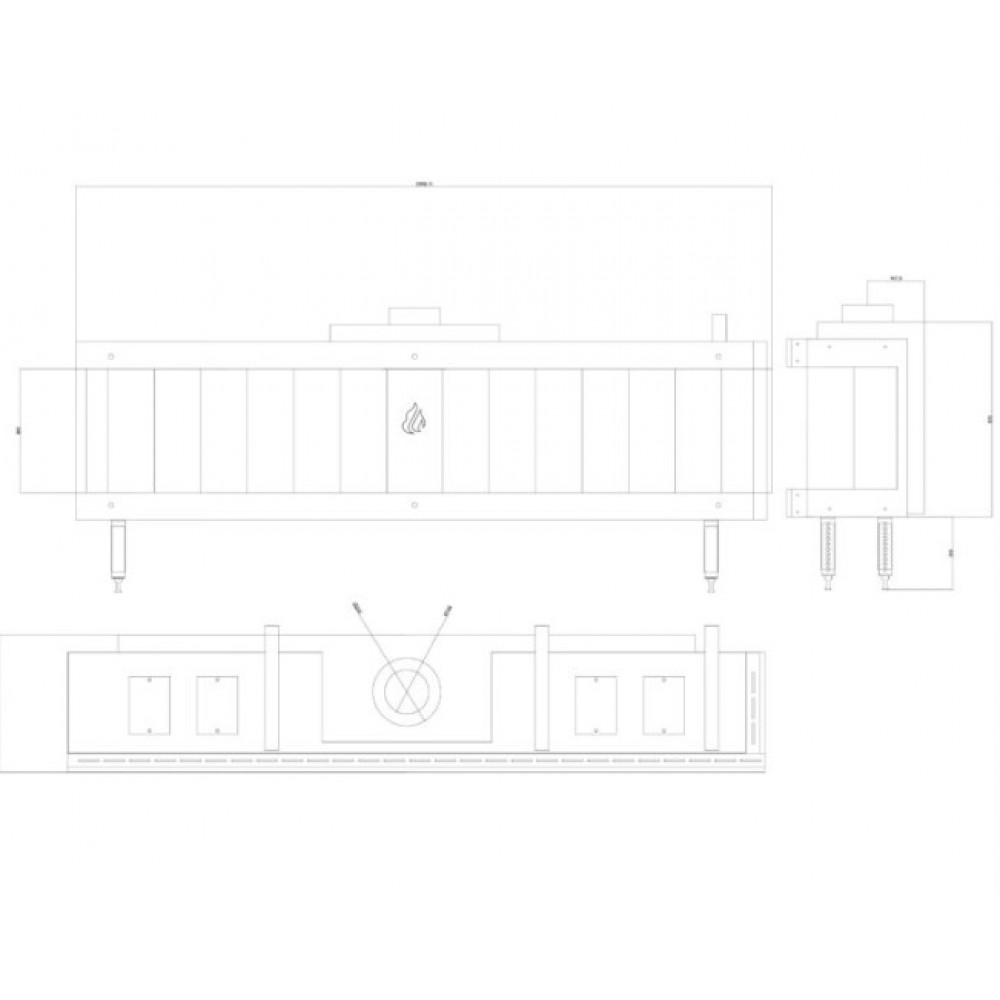 Gas fireplace Balkan Energy GAS CORNER 200, 17kW | Gas fireplaces |  |