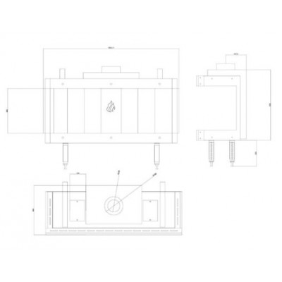 Gas fireplace Balkan Energy GAS PANORAMA 100, 10.2kW - Gas fireplaces