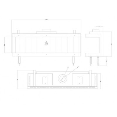 Gas fireplace Balkan Energy GAS PANORAMA 150, 13kW - Gas fireplaces