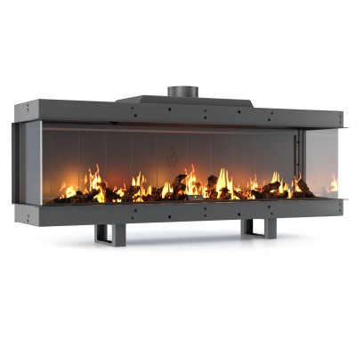 Gas fireplace Balkan Energy GAS PANORAMA 70, 7.8kW - Gas fireplaces