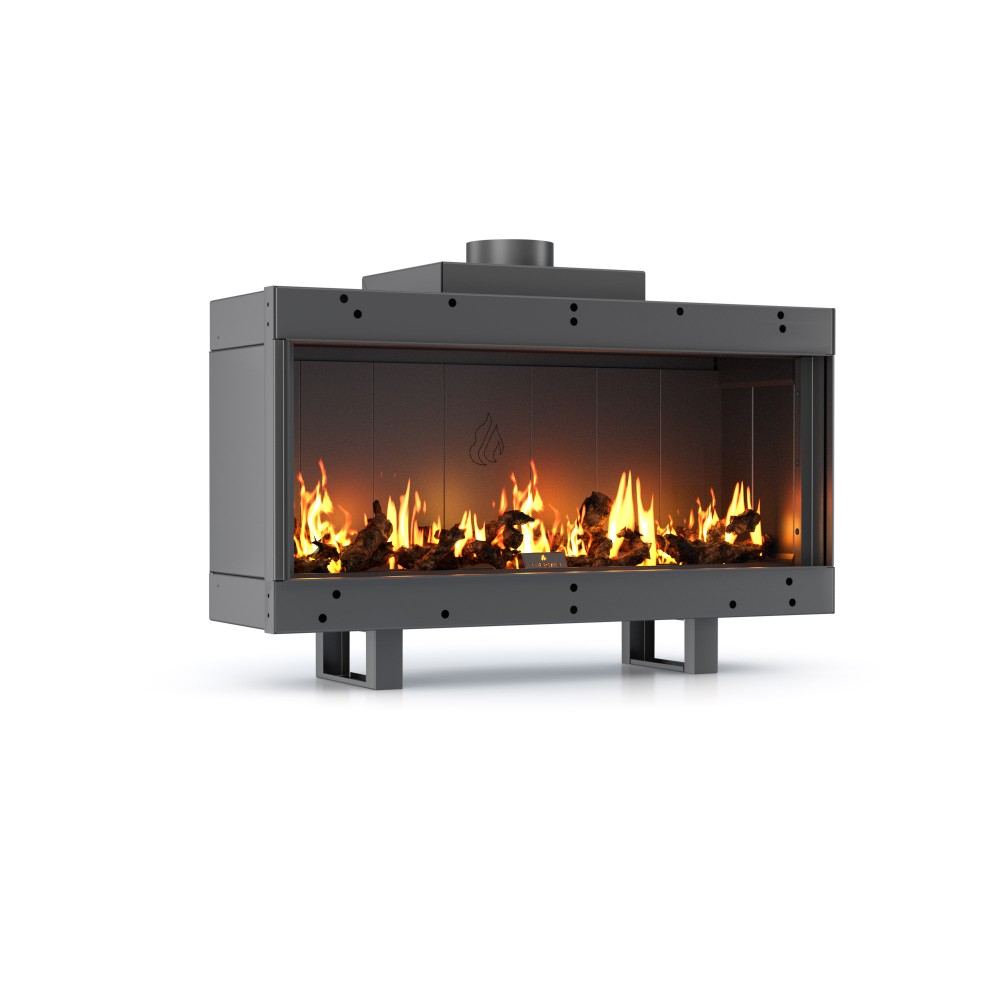 Gas fireplace Balkan Energy GAS STRAIGHT 100, 10.2kW | Gas fireplaces |  |