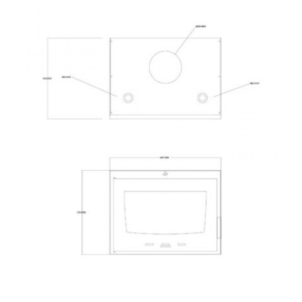 Wood Burning Fireplace with Back Boiler Balkan Energy ATS INSERT HYDRO 700, 14.5kW | Wood Burning Fireplace Inserts | Wood Burning Fireplaces |