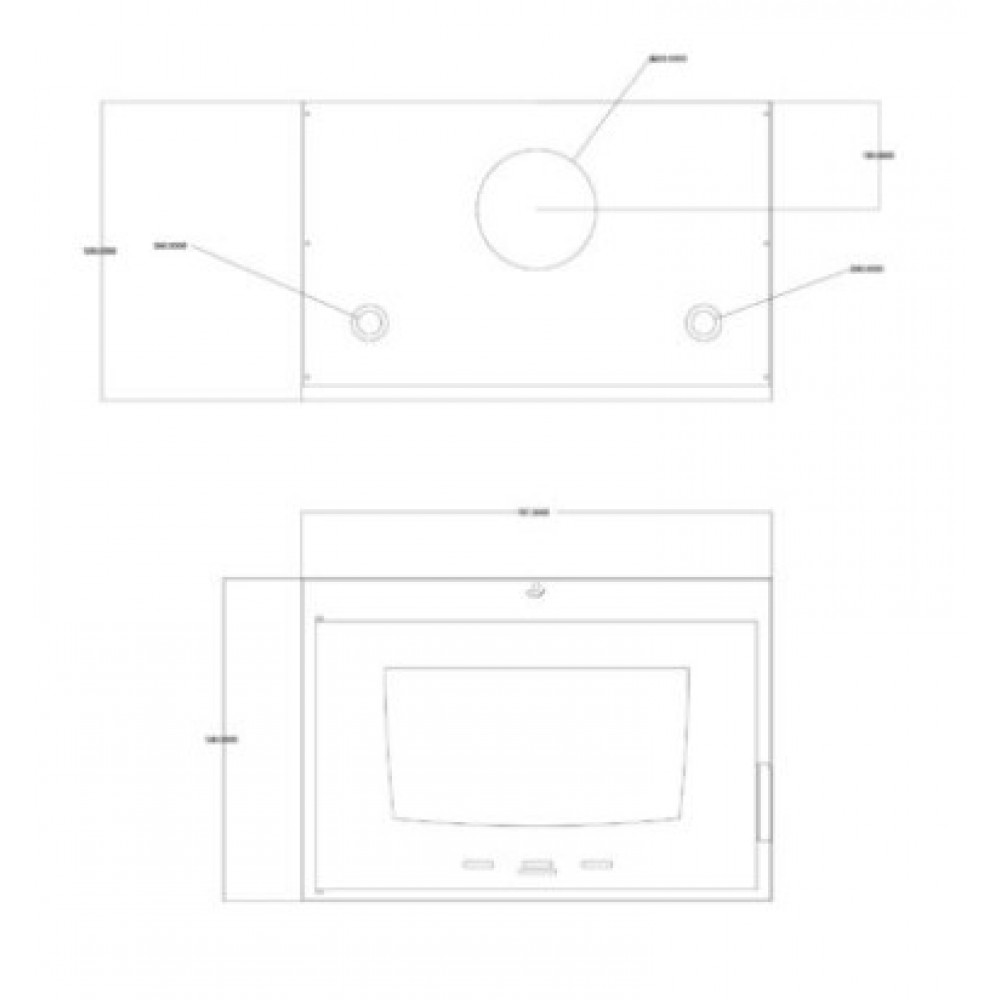 Wood Burning Fireplace with Back Boiler Balkan Energy ATS INSERT HYDRO 800, 16.11kW | Wood Burning Fireplace Inserts | Wood Burning Fireplaces |