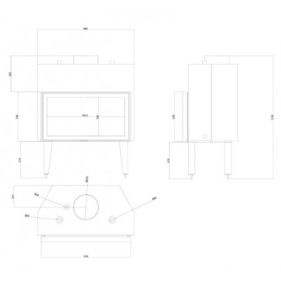 Wood Burning Fireplace with Back Boiler Balkan Energy ATS STABLE HYDRO 900, 32.2kW - Product Comparison
