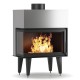 Wood Burning Fireplace with Back Boiler Balkan Energy ATS STABLE HYDRO CORNER 700, left, 19.56kW | Wood Burning Fireplace Inserts | Wood Burning Fireplaces |