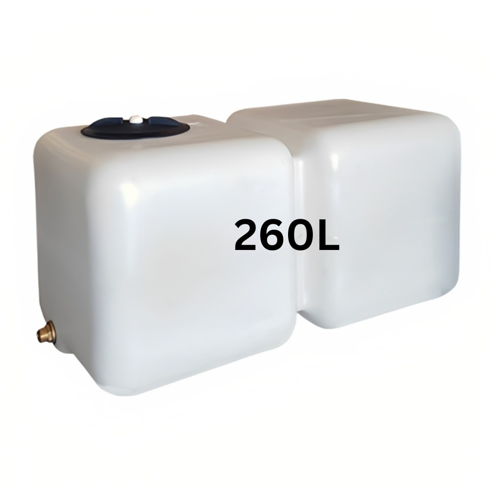 Drinking water storage tank HydroMoby AQUA S12, horizontal 260 L (white) |  |  |