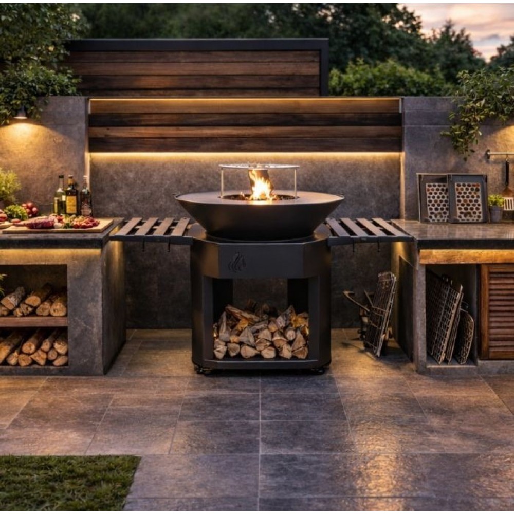 Steel Charcoal Grill Balkan Energy ROUND 920 | Charcoal Grills | Barbecue |