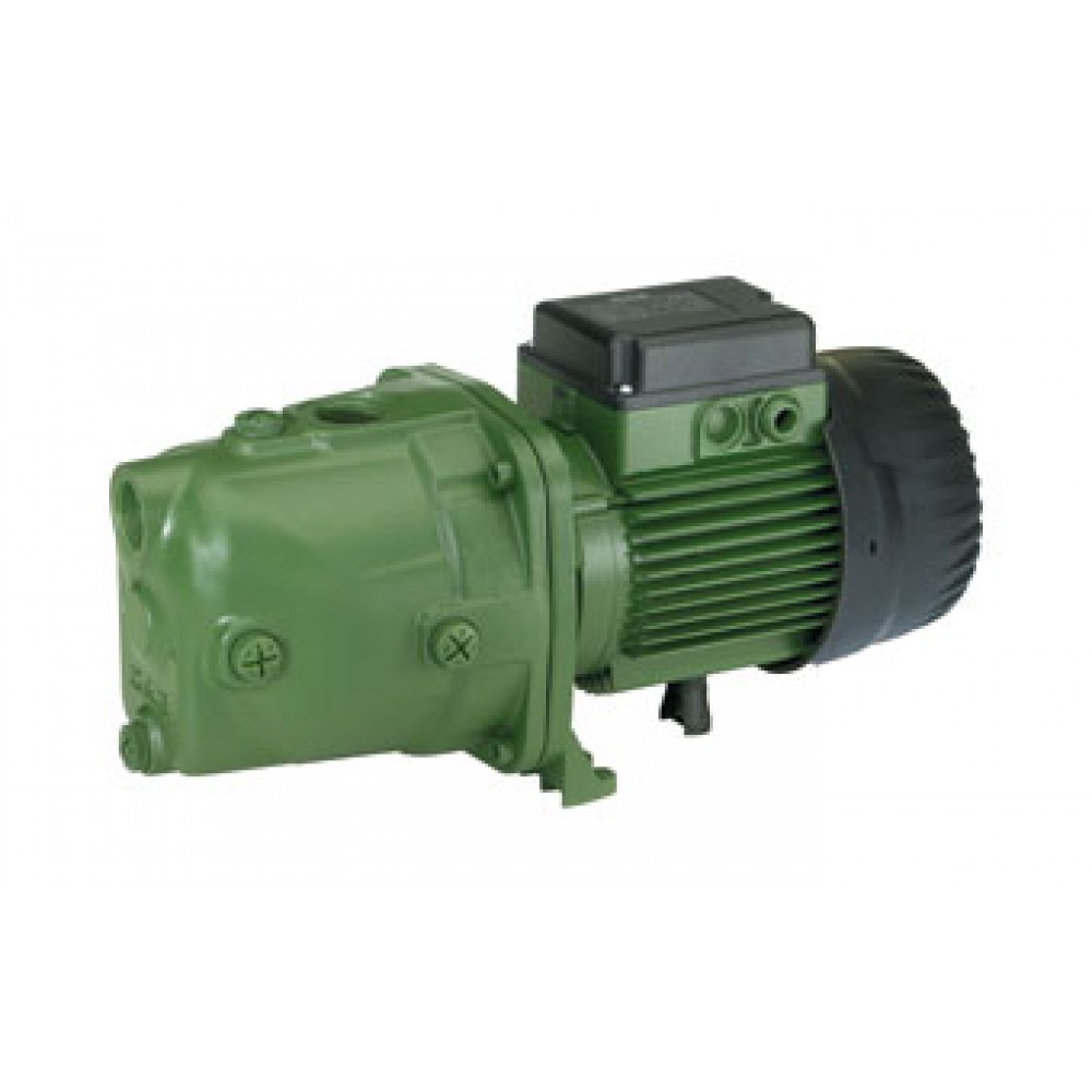 Self-priming centrifugal pump for gardens and other applications DAB JET 102MP, head 53.8 m, flow 4.2 m³/h, power 750 W |  |  |
