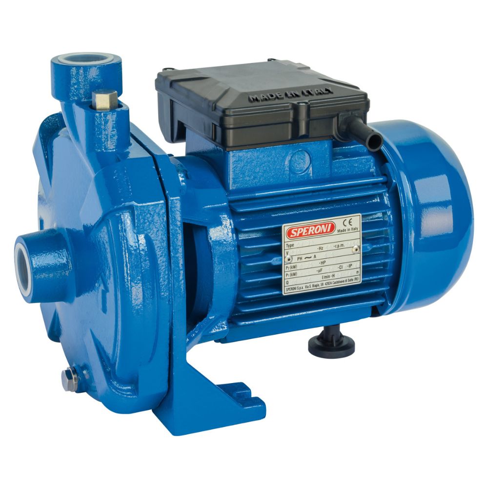 Single-phase centrifugal pump Speroni CM 45 – power 1.5 kW, head 43 m, flow rate 125 l/min. |  |  |