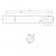 Tube for pellet stove igniter, Diameter19mm, Length 153mm, Thread 3/8
