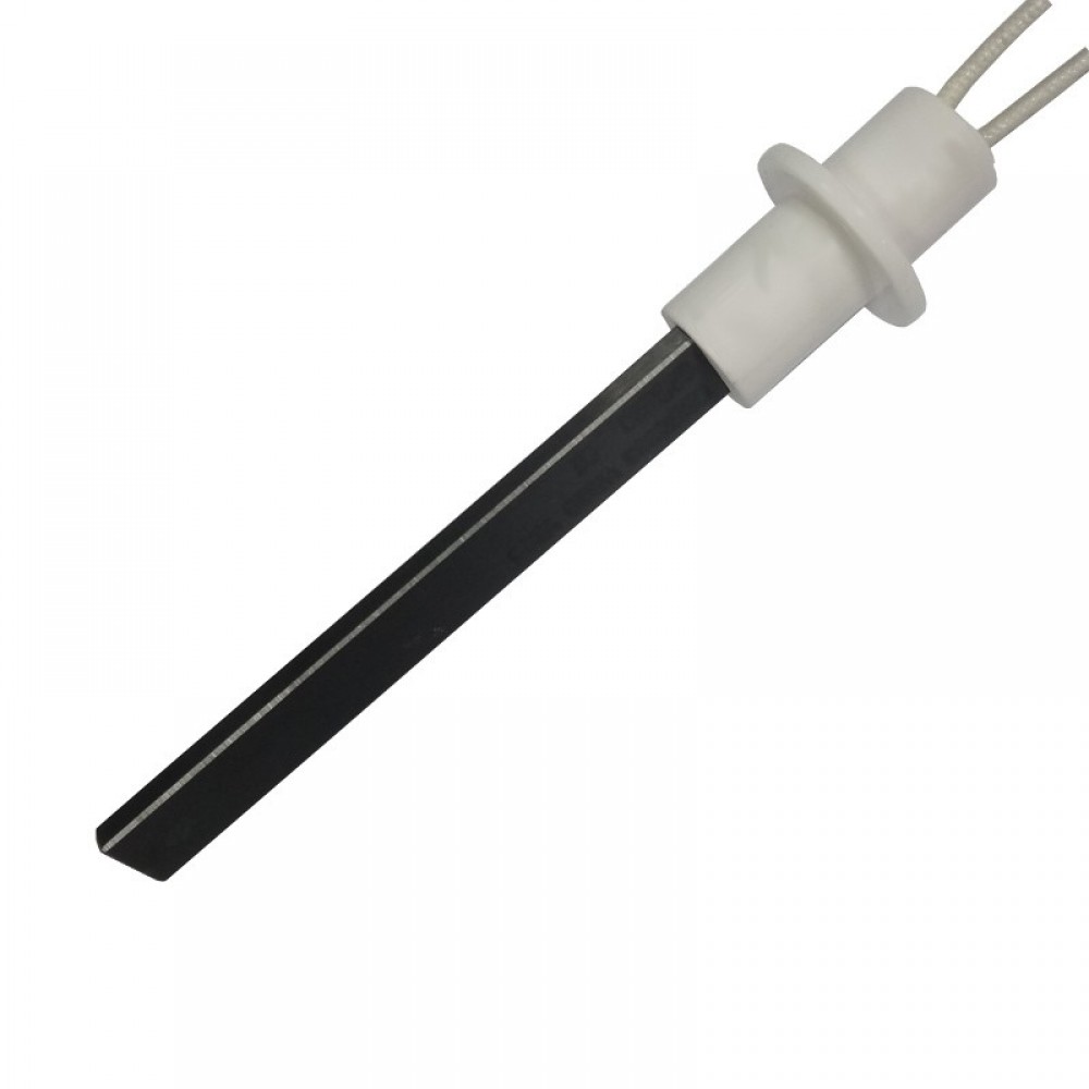 Igniter / Heating element with black quartz crystal for pellet stove Ravelli, Moretti Design, Karmek One, BURNiT and others, total length 127mm, 400W | Igniters / Resistors for Pellet Stoves | Pellet Stove Parts |