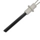 Igniter / Heating element with black quartz crystal for pellet stove Ravelli, Moretti Design, Karmek One, BURNiT and others, total length 127mm, 400W | Igniters / Resistors for Pellet Stoves | Pellet Stove Parts |