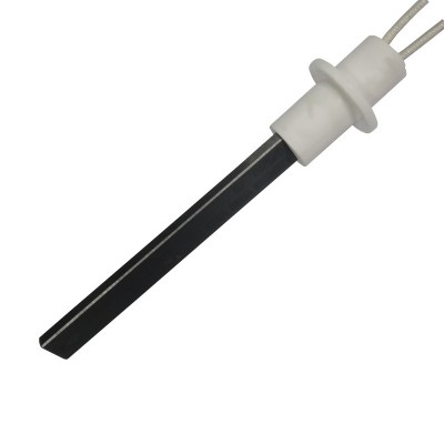 Igniter / Heating element with black quartz crystal for pellet stove Ravelli, Anselmo Cola, Moretti Design, Operа, Karmek One and others, total length 125mm, 330W - Igniters / Resistors for Pellet Stoves