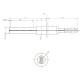 Ceramic Igniter / Heating element for pellet stove MCZ, RED and others, total length 107mm, 315W | Igniters / Resistors for Pellet Stoves | Pellet Stove Parts |