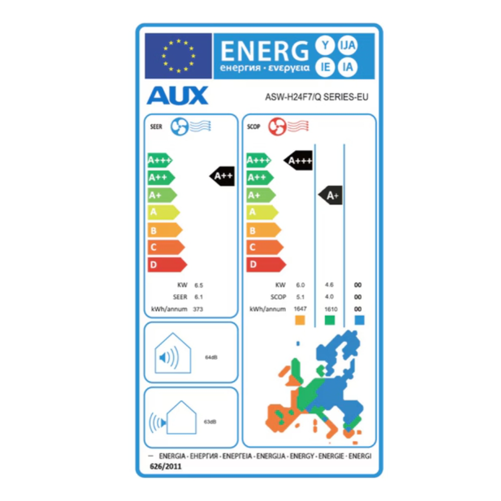 Inverter air conditioner with WiFi AUX Q Plus Series, 24000 BTU | Air Conditioners |  |