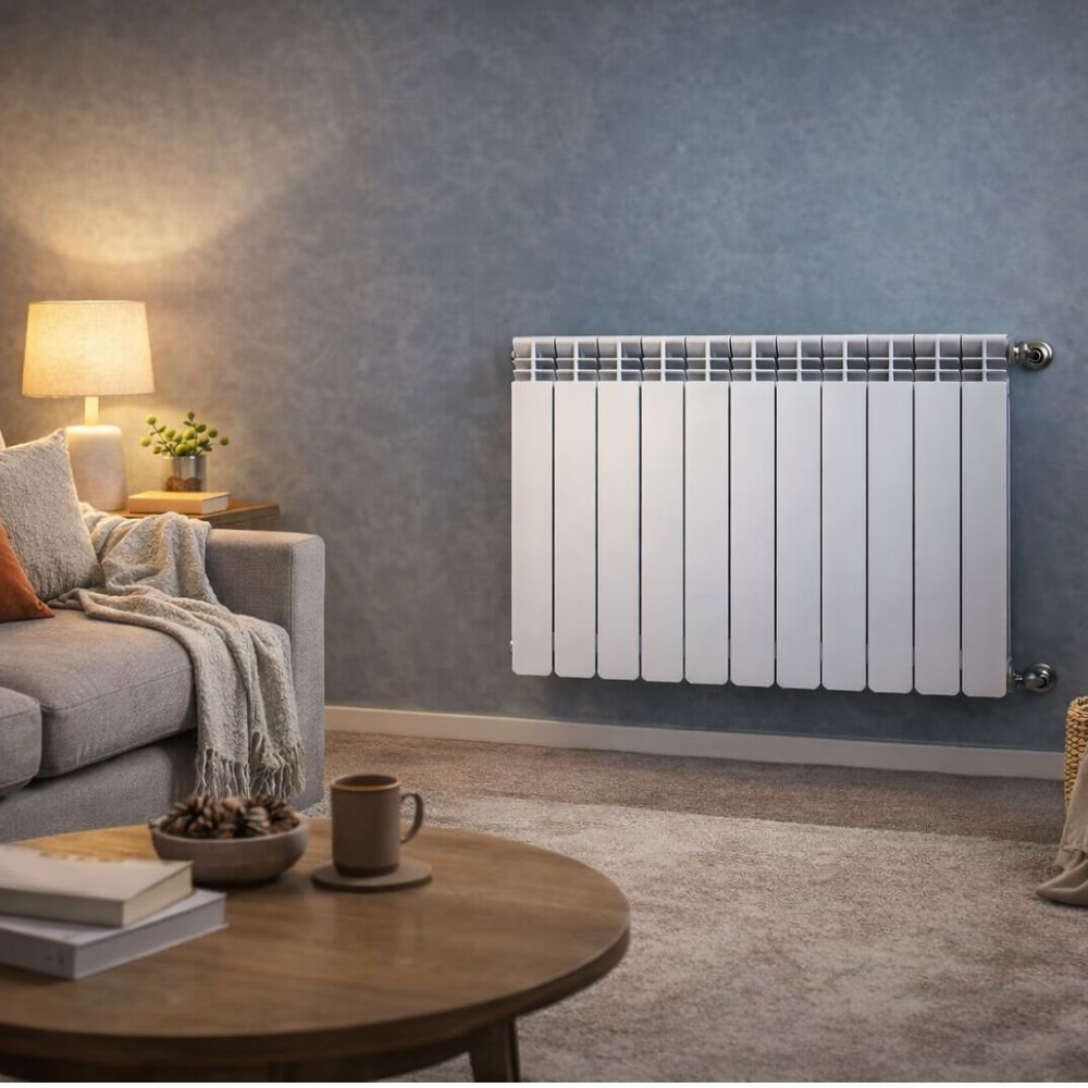 Complete Set of Aluminium Radiators Helyos Evo H500, 5 pcs x 10 sections | Aluminium Radiators | Radiators |