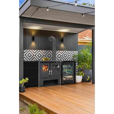 Wood cooker stove Verso CS Ceramic with ceramic hob, Left, 7.7kW - Product Comparison