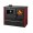 Wood cooker stove Verso CS Plus with steel oven and steel hob, Red, Left, 7.7kW