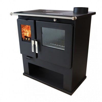 Wood cooker stove Verso CS Inox with stainless steel oven, Right, 7.7kW - Wood Cooker Stoves