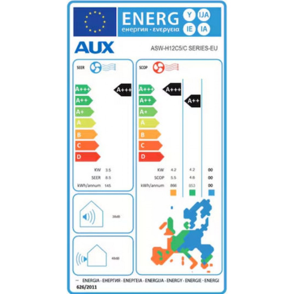 Inverter air conditioner with WiFi AUX C-Series, 12000 BTU | Air Conditioners |  |