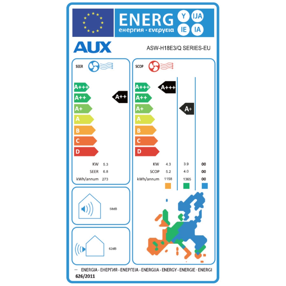 Inverter air conditioner with WiFi AUX Q-PLUS, 18000 BTU | Air Conditioners |  |