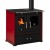 Wood cooker stove Prometey Perfect Eco Lux, burgundy, 7.5kW