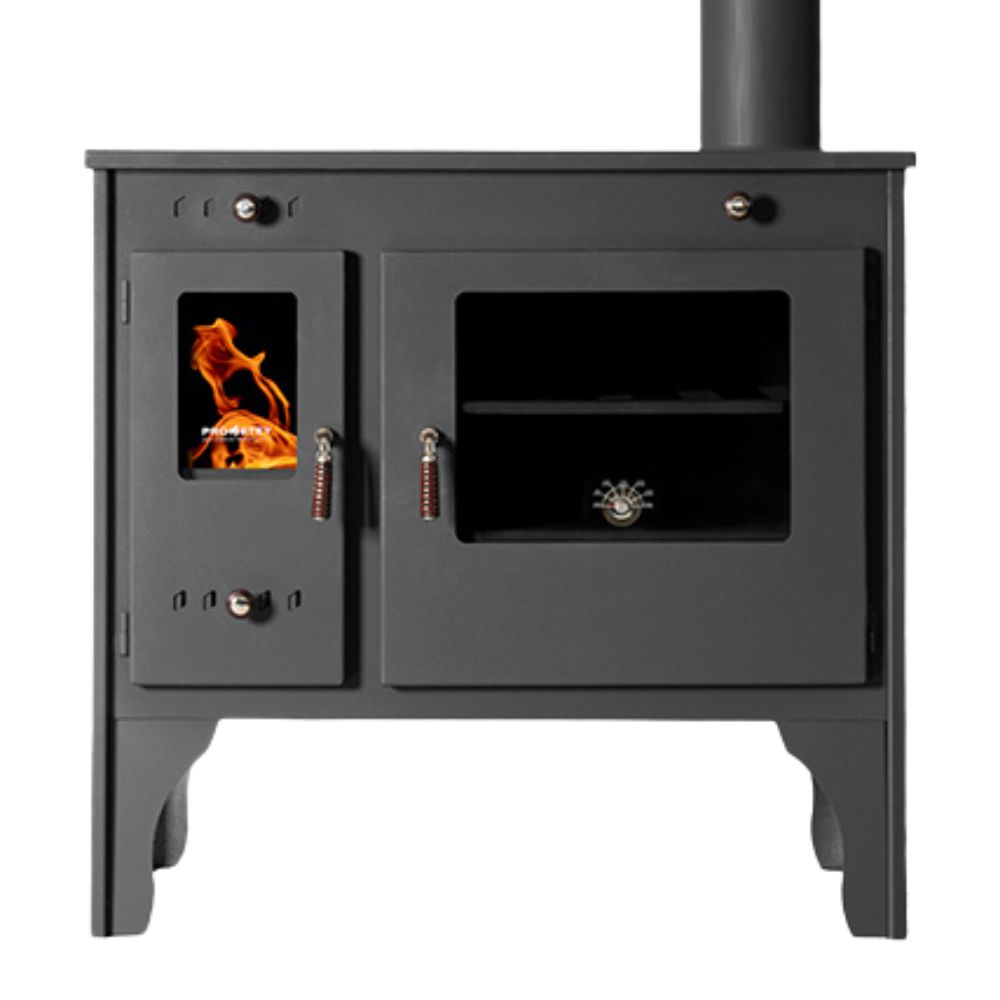 Wood cooker stove Prometey Retro Eco, 7kW | Wood Burning Stoves With Oven | Wood Burning Stoves |