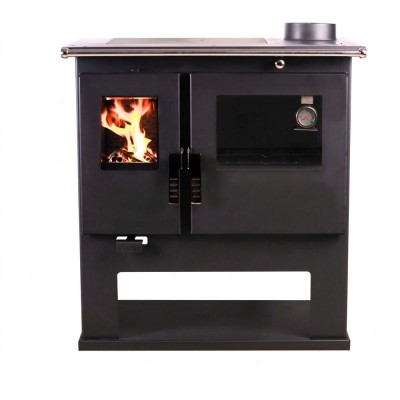 Wood cooker stove Verso CS Inox with stainless steel oven, Right, 7.7kW - Wood Cooker Stoves