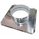 Stove pipe rosette, Stainless steel, Size Ø80-Ø300