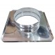 Stove pipe rosette, Stainless steel, Size Φ230 | Stove pipe rosettes | Chimney |