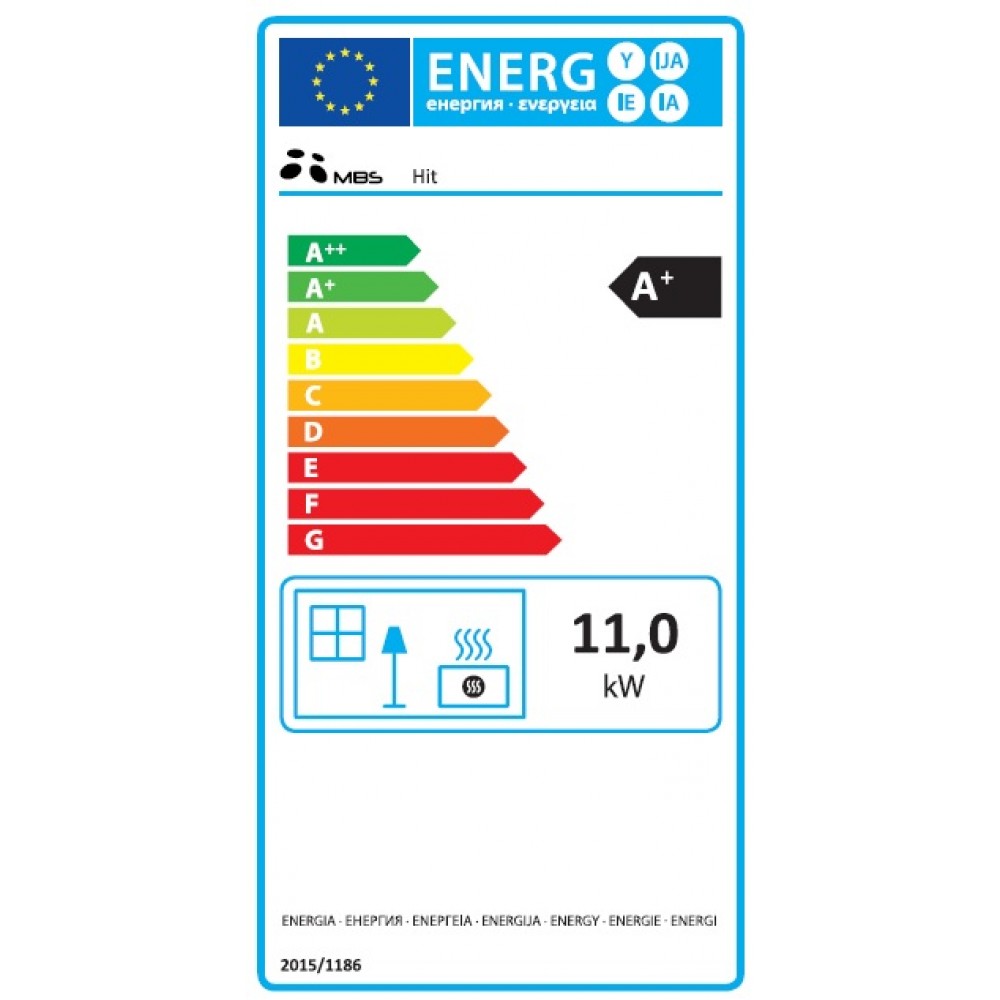 Wood burning stove MBS Hit 11kW, Log | Wood Burning Stoves | Stoves |