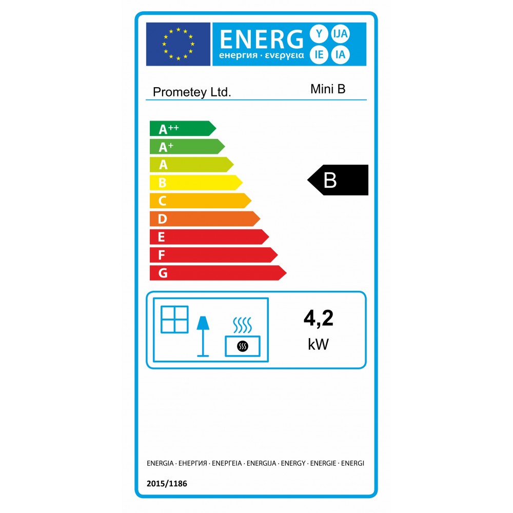 Wood burning stove Prometey Mini B, 5kW |  |  |