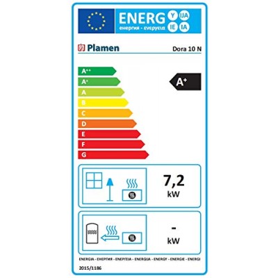 Wood burning stove Plamen Dora 10N green, 7.2kW, Log - Product Comparison