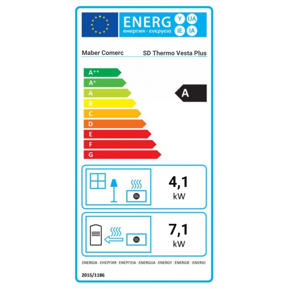 Wood Burning Stove With Back Boiler MBS Thermo Vesta Red, 11.2kW | Multi Fuel Stoves With Back Boiler | Stoves |