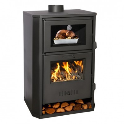 Wood burning stove with back boiler and oven Balkan Energy Suzana, 11.6kW - 17.5kW - Stoves