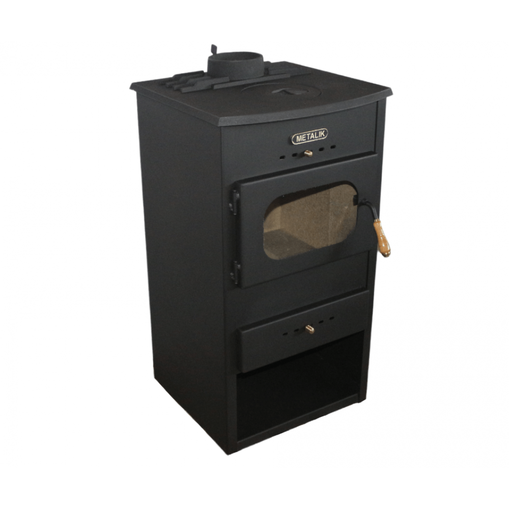 Wood burning stove Metalik Hit Cast iron with cast iron top, 8.6 kW | Wood Burning Stoves | Stoves |