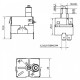 Capillary thermostat with manual adjustment from 90 ÷ 110 °C for pellet stoves | Sensors for Pellet Stoves | Pellet Stove Parts |