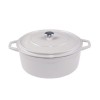 Cast iron deep pot Solagio, Ivory, Ф24
