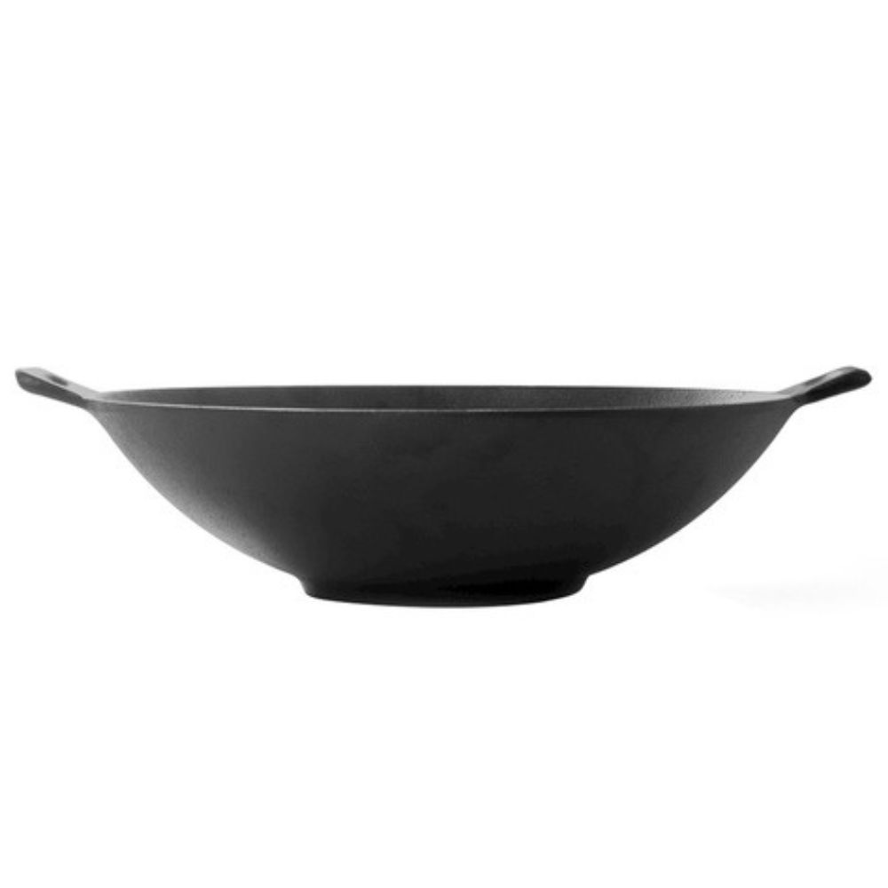 Cast iron wok pan, F24 | Flat cast iron pan | Cast iron pan |