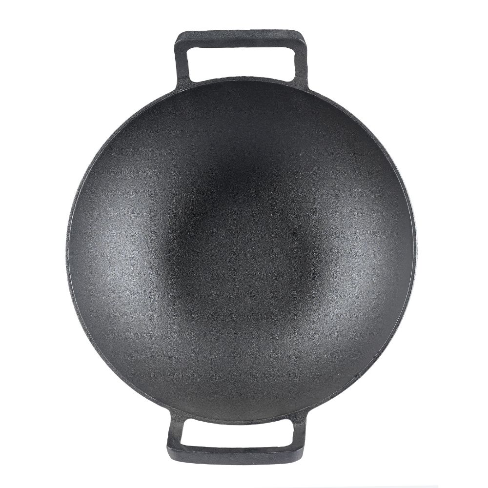 Cast iron wok pan, Ф36 | Flat cast iron pan | Cast iron pan |