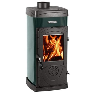 Italian cast iron wood burning stove La Nordica Super Junior green, 5.0kW - Product Comparison