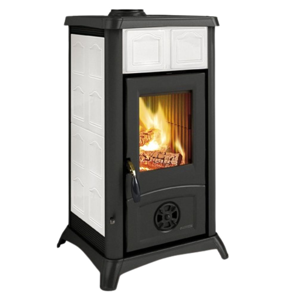 Italian wood burning stove La Nordica Gemma White, 6kW |  |  |