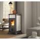 Italian wood burning stove La Nordica Gemma White, 6kW |  |  |