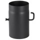 Black steel flue pipe PARKANEX with damper, Straight, Length 0.25m, Ø130, Thickness 2 mm | Stove pipes | Chimney |