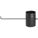 Black steel flue pipe PARKANEX with damper, Straight, Length 0.25m, Ø180, Thickness 2 mm | Stove pipes | Chimney |