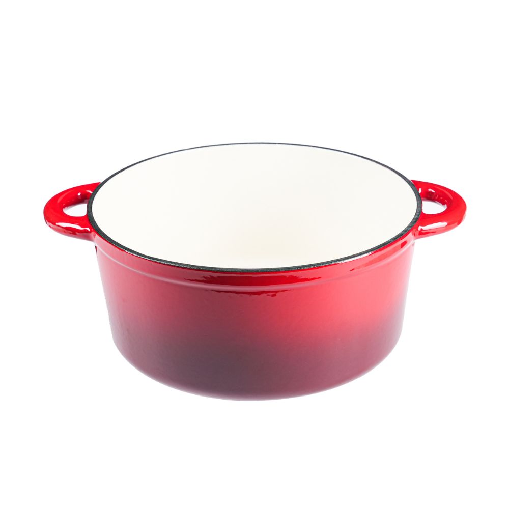Enameled cast iron pot, Red, Ф22 | Cast iron pot |  |